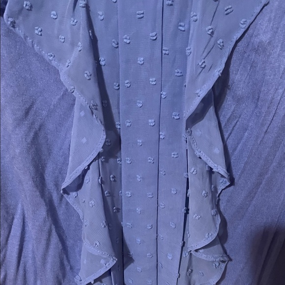 Elle Periwinkle Ruffle Tank Top - Picture 4 of 7